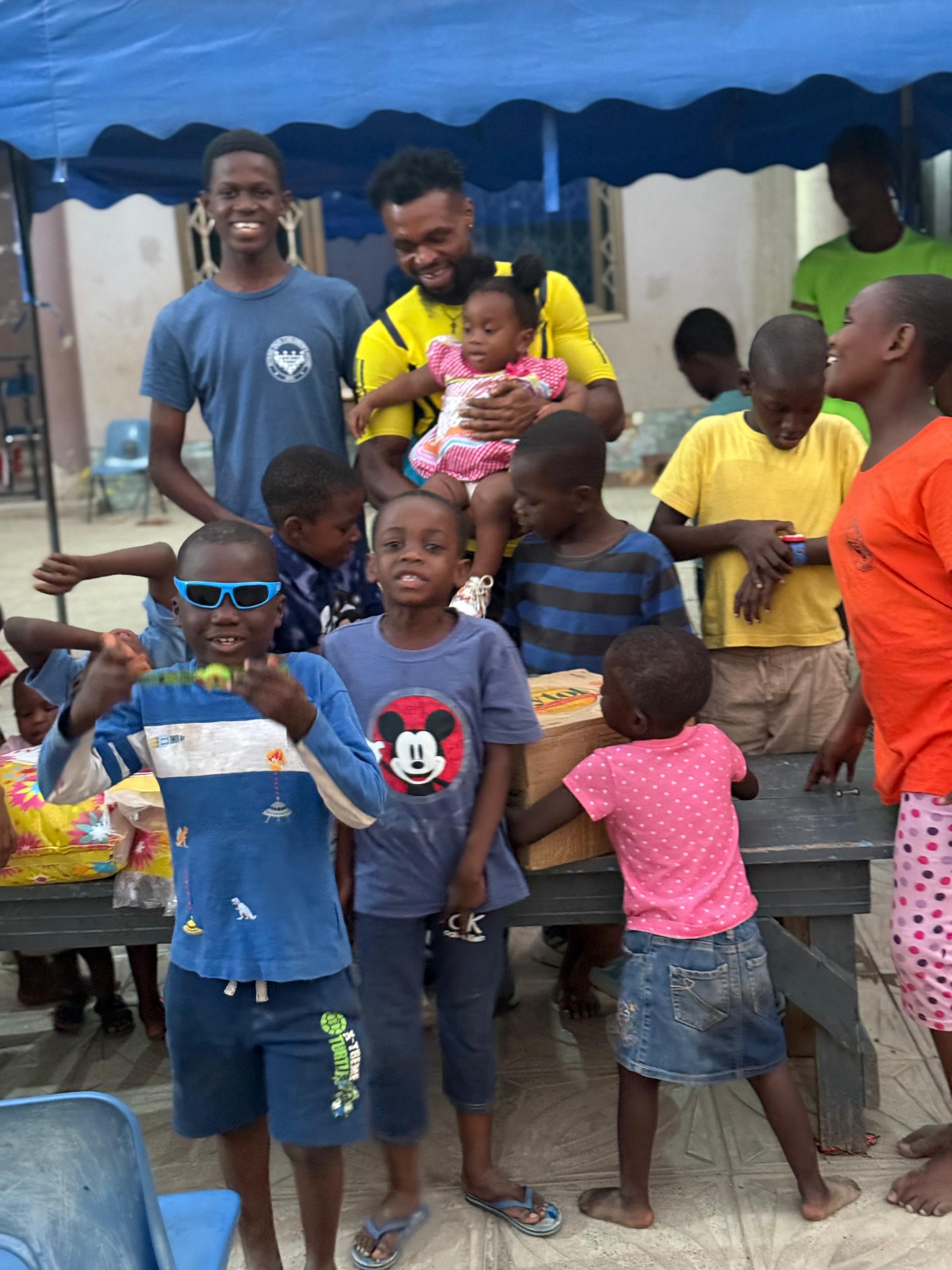 A mentorship and encouragement moment with women in the community